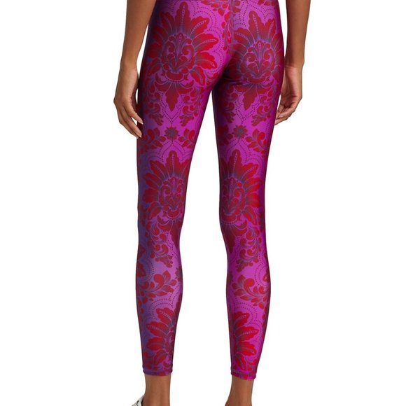 NWT EXCLUSIVE Terez Ruby Amethyst Damask Leggings XS - Picture 4 of 16